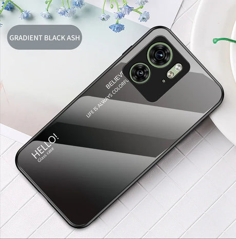 Gradient black ash phone case.
