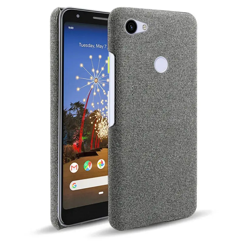 the back of a gray case for the google pixel pixel
