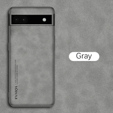 the back of a gray phone with a white cloud on it