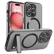 Gray phone cases with camera protection and kickstand.