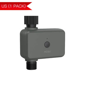Gray smart water timer.