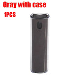 a black lighter with the words gray case on it