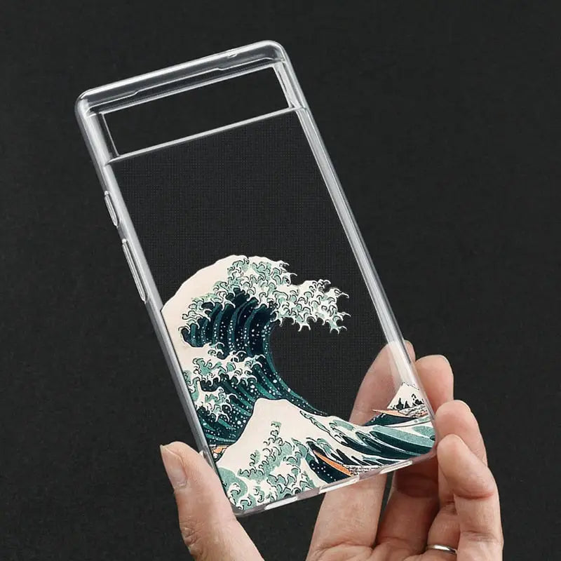 the great wave clear case for samsung