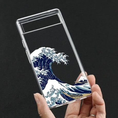 the great wave clear case for iphone