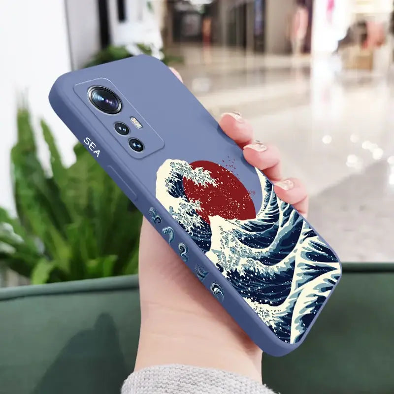 the great wave of kani phone case