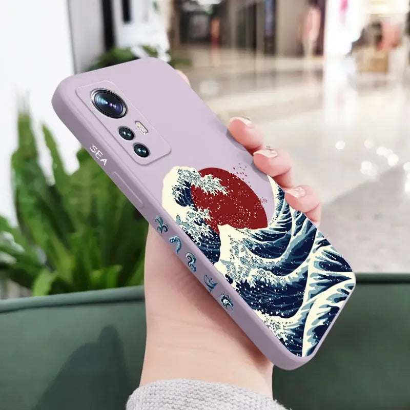 the great wave of kani phone case