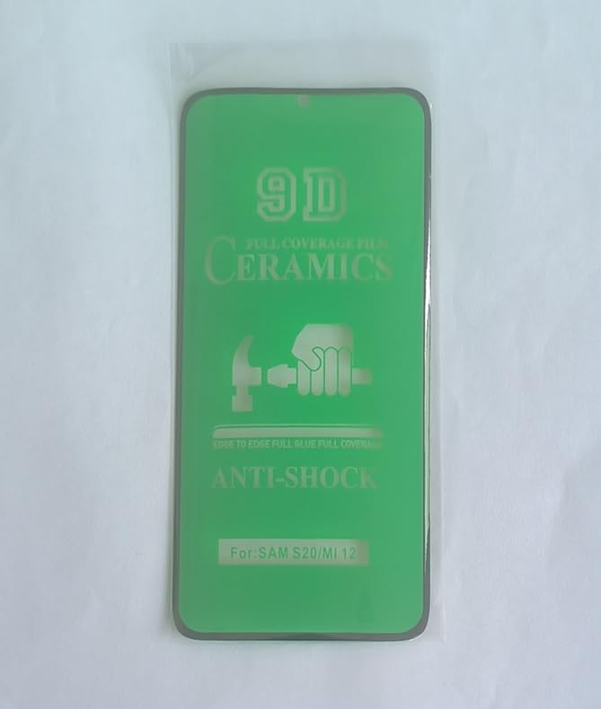 Green 9D ceramic anti-shock screen protector.