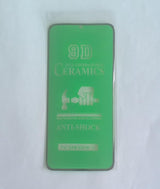 Green 9D ceramic anti-shock screen protector.