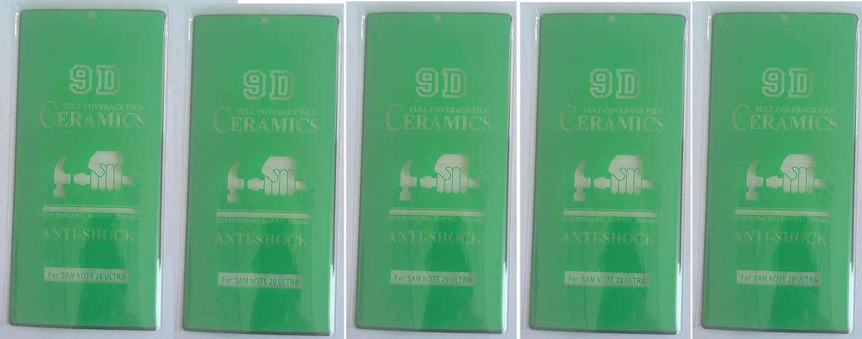 Green 9D ceramic screen protectors.