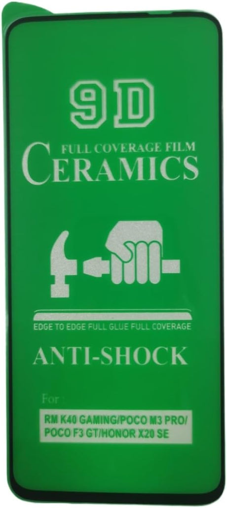 Green 9D ceramics anti-shock screen protector.