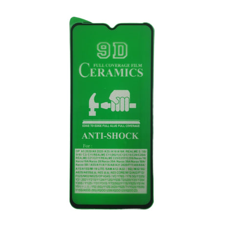 Green 9D ceramics anti-shock screen protector.