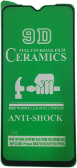 Green 9D ceramics anti-shock phone screen protector.