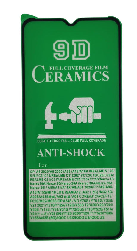 Green 9D ceramics anti-shock screen protector.