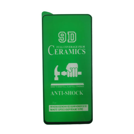 Green 9D ceramics anti-shock screen protector.