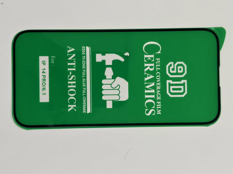 Green 9D ceramics full coverage film screen protector.