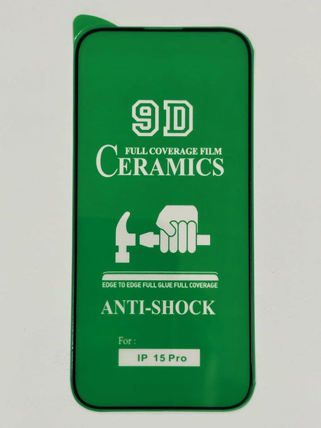 Green 9D ceramics full coverage film screen protector.