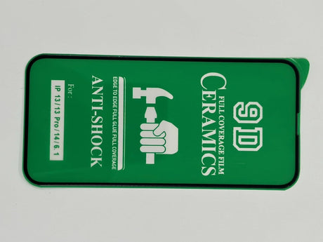 Green anti-shock ceramic screen protector.