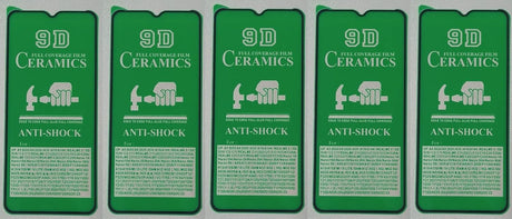 Green anti-shock ceramic screen protectors.