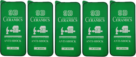 Green anti-shock phone screen protectors.