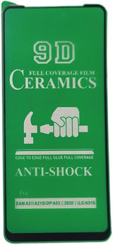 Green anti-shock phone screen protector.