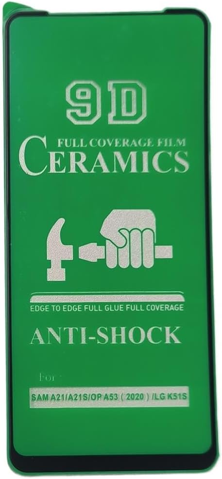 Green anti-shock phone screen protector.