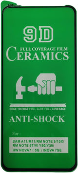 Green anti-shock phone screen protector.