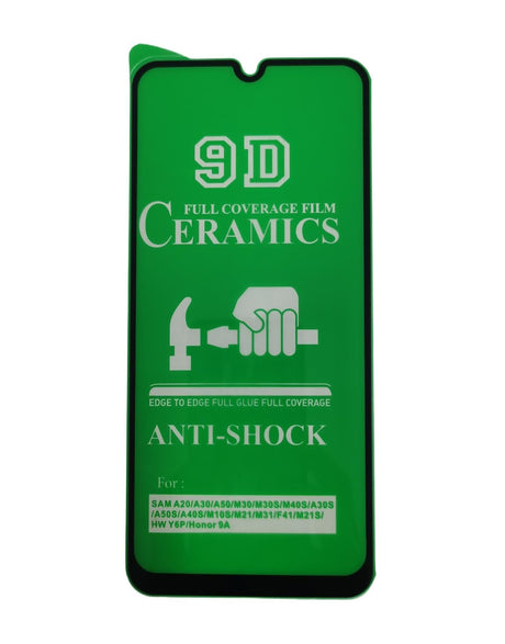 Green anti-shock phone screen protector.