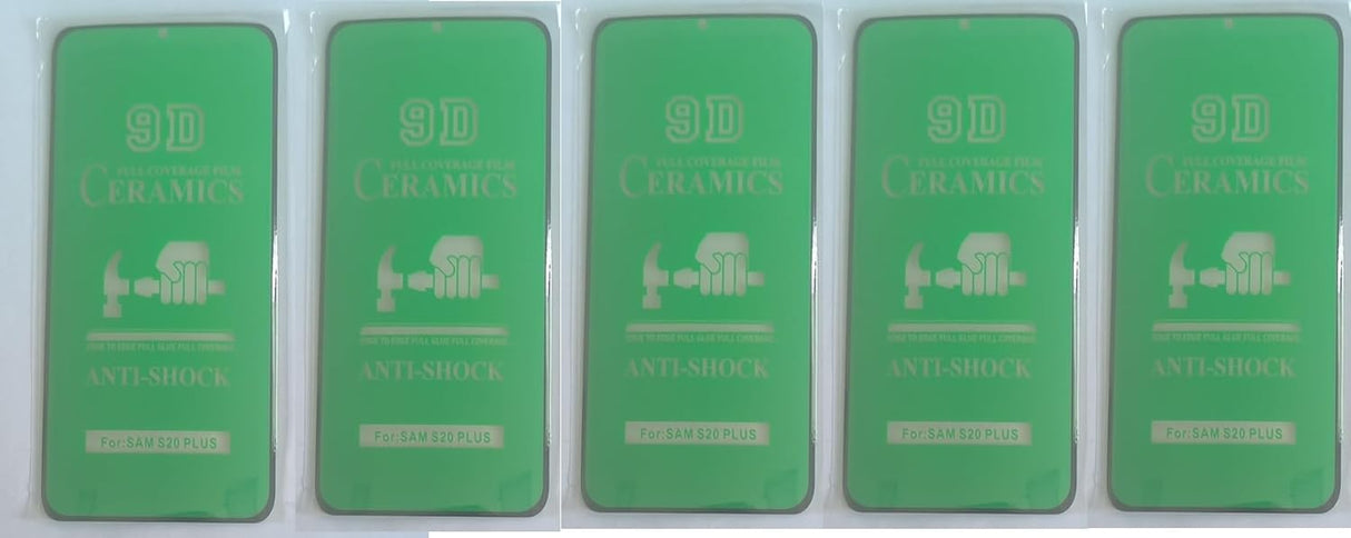 Green anti-shock phone screen protectors.
