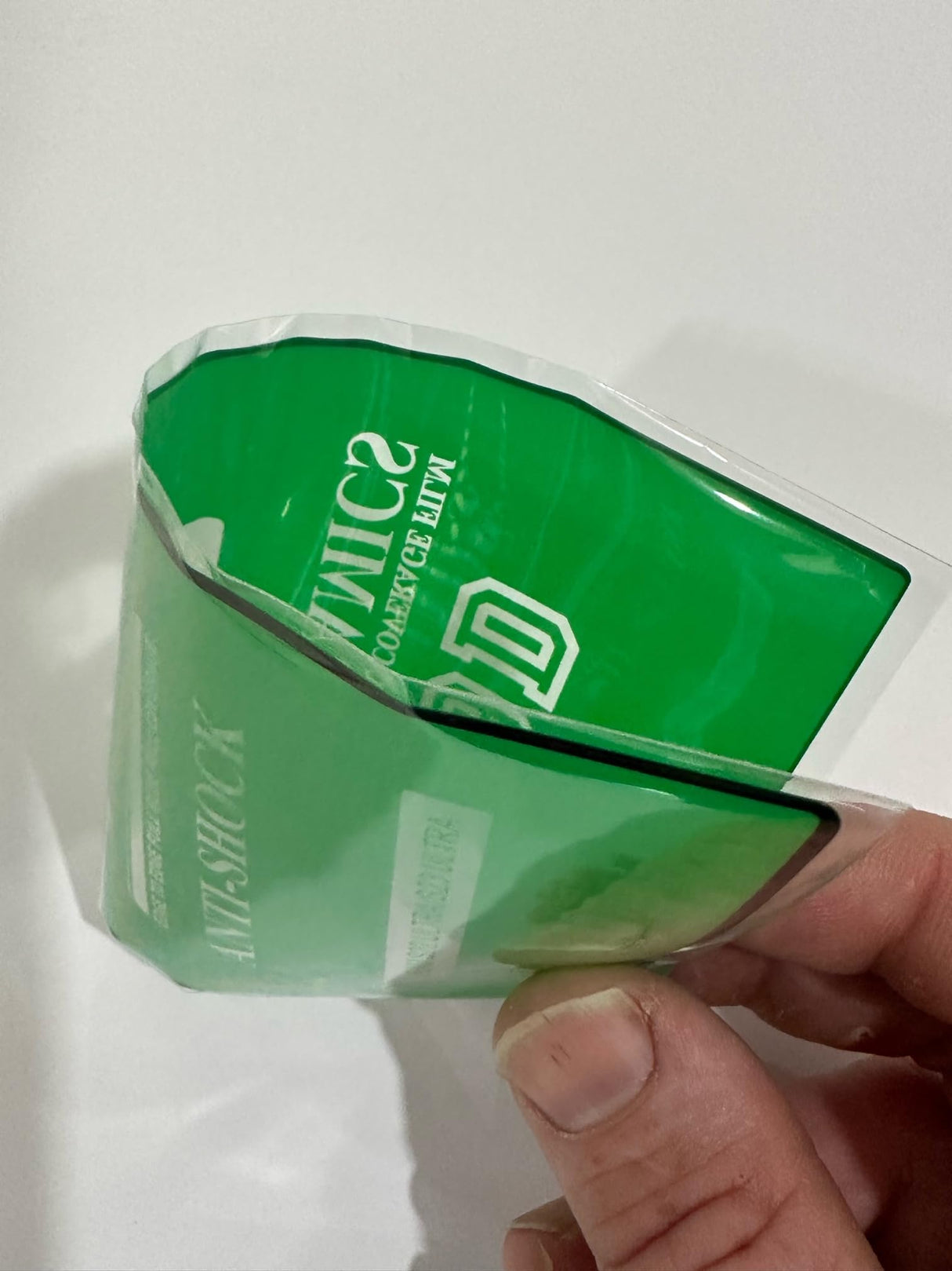 Green anti-shock screen protector.