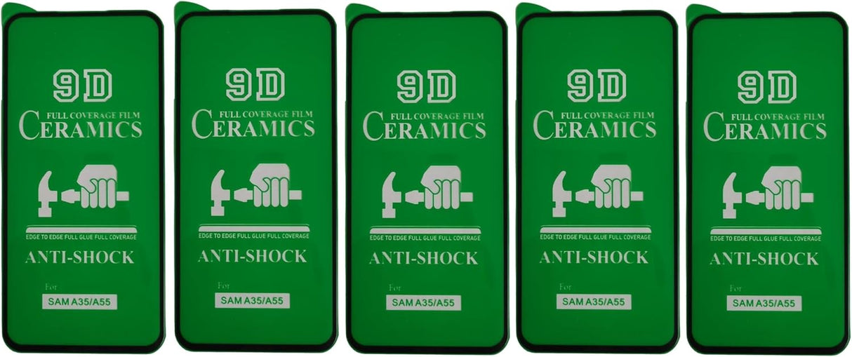 Green anti-shock screen protectors.