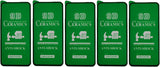 Green anti-shock screen protectors.