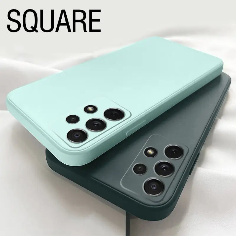 the square iphone case in mint green