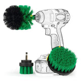 a green brush and a black brush
