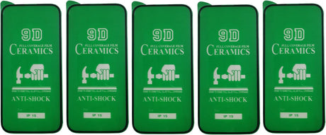 Green ceramic anti-shock screen protectors.