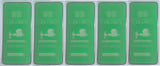 Green ceramic screen protectors.