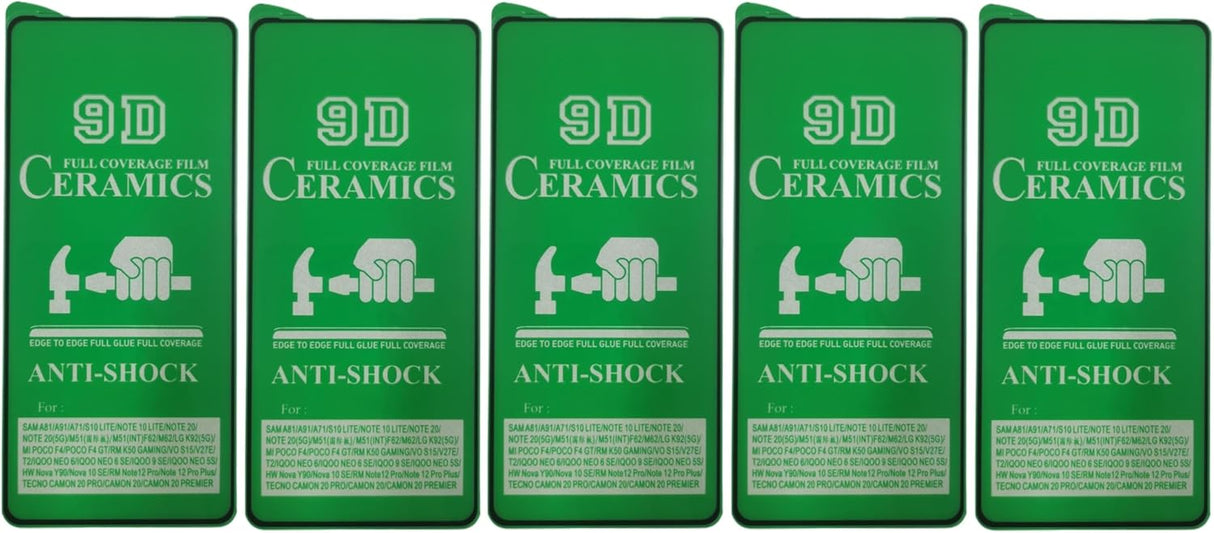Green ceramic screen protectors.