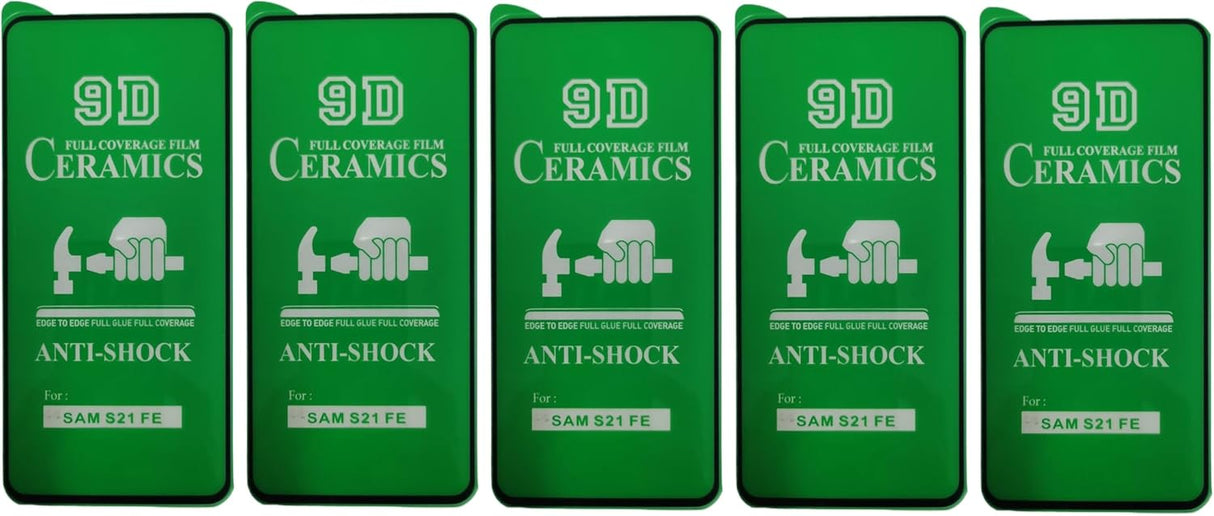 Green ceramic screen protectors.