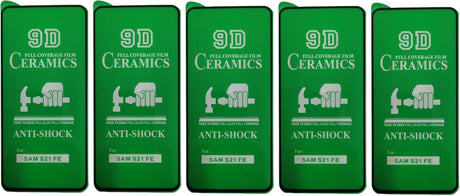 Green ceramic screen protectors.