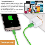 a green charger with a charging cable attached to it