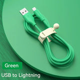 green usb usb charging cable