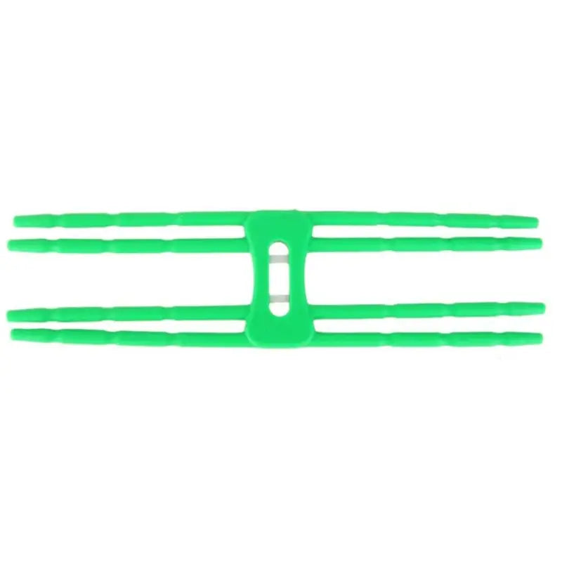 a green plastic hair clip