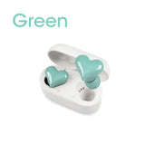 green earphones