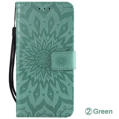 the mandal pattern wallet case for samsung phones