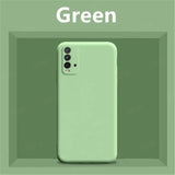 the green iphone case is shown in a green box