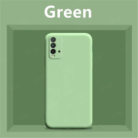 The green iphone case is shown in a green box