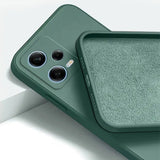 the back of a green iphone case with a green cover