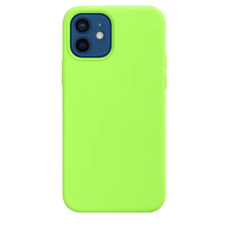 the back of a green iphone case