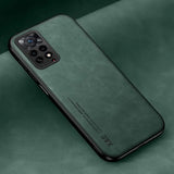 The back of a green iphone case