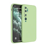 the back of a green iphone case