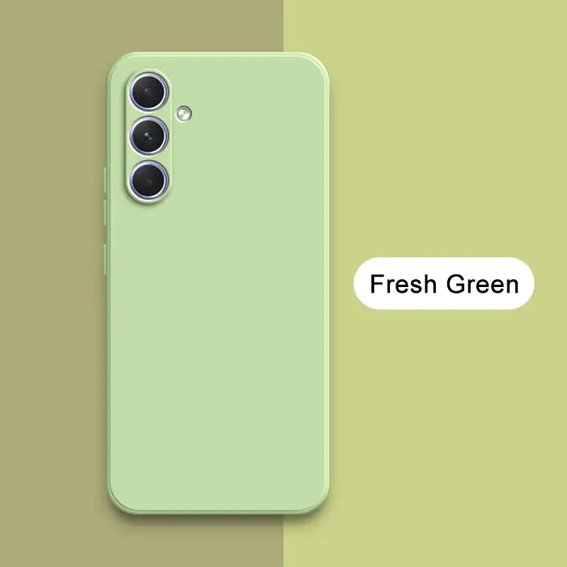 A green iphone case with the text fresh green